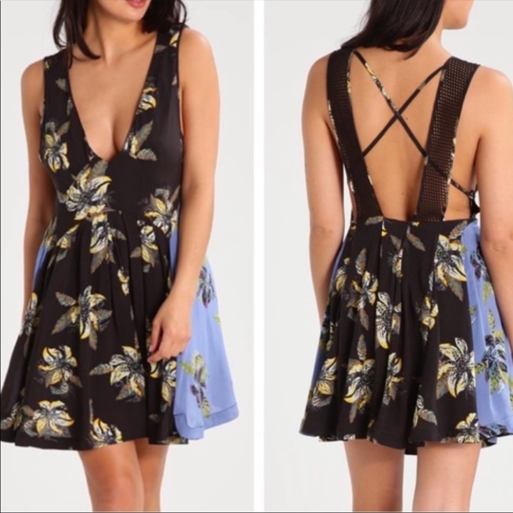 Free People Thought I was dreamin mini dress L NWT